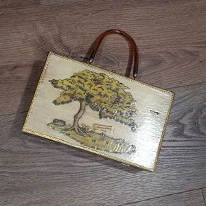 WOODEN HANDBAG.  #5705
